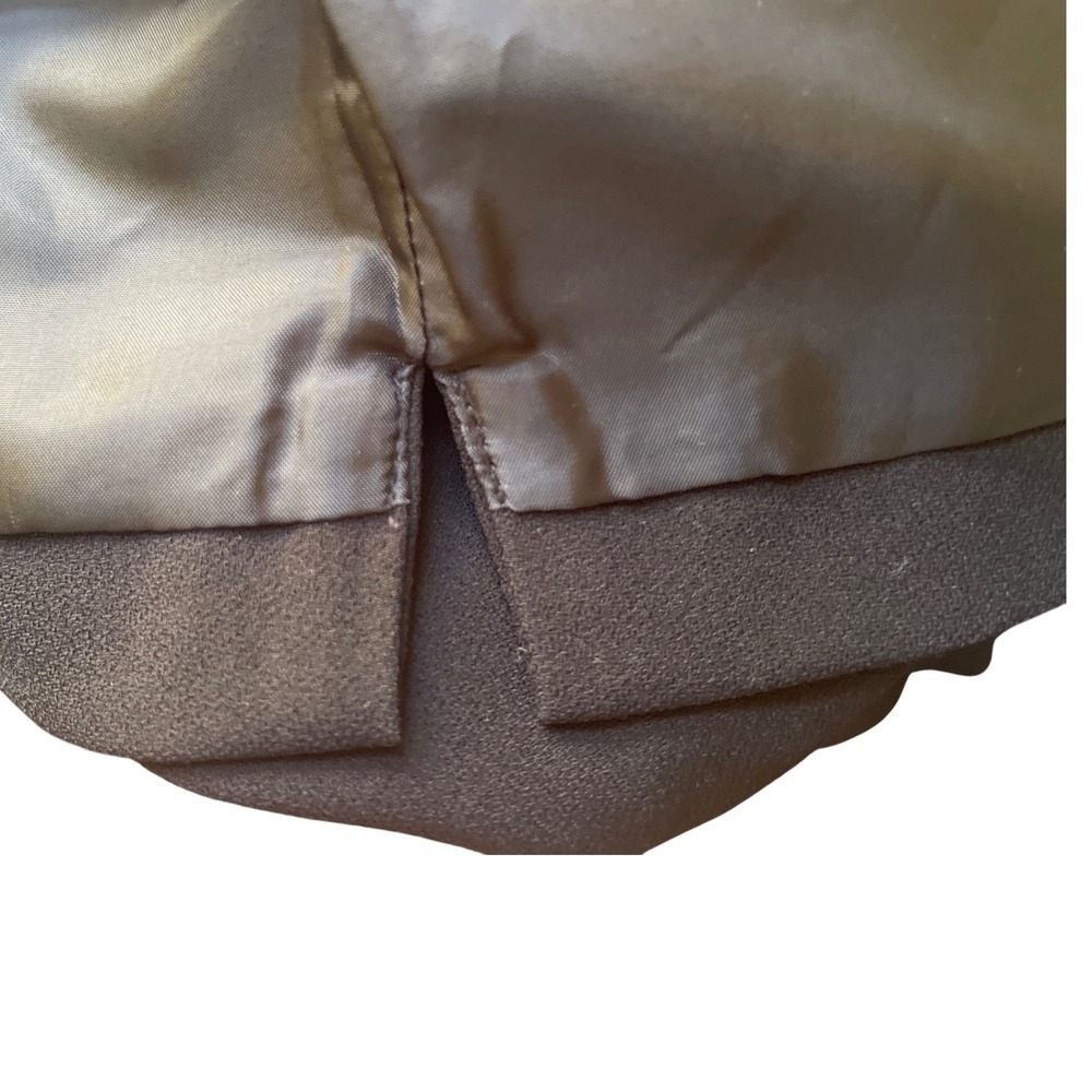 J. Crew Black‎ Tie Front High Neck Blouse with Cream Trim 16 - Picture 6 of 7